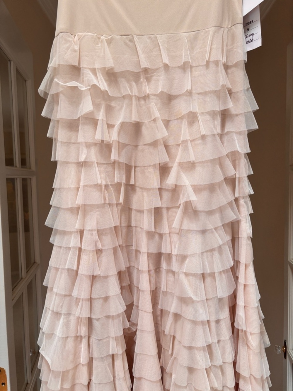 NWT IvoryTiered Ruffle Maxi Skirt by “Vintage Collection”